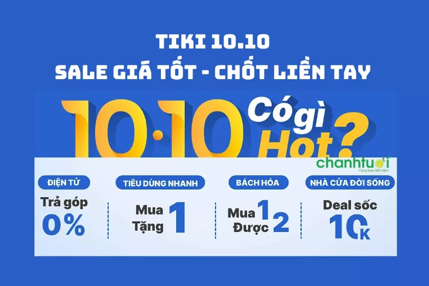 Lịch trình Tiki 10.10