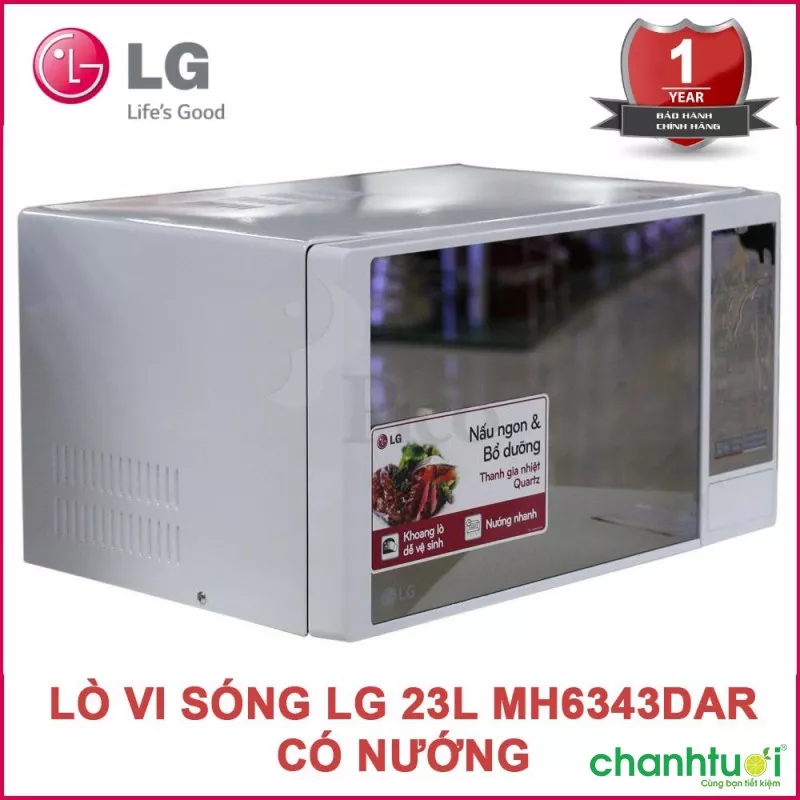 Lò vi sóng điện tử có nướng LG MH6343DAR/BAR