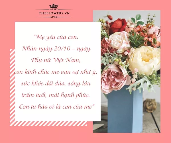 Lời chúc 20/10 cho mẹ