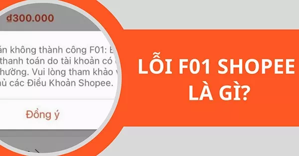 Lỗi thanh toán không thành công Shopee F01