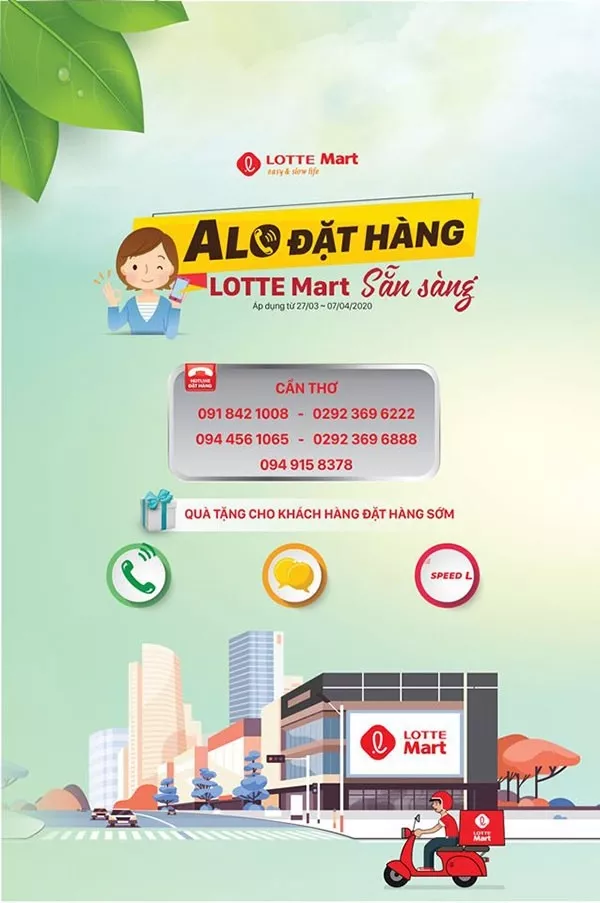 LotteMart giao hàng tận nơi