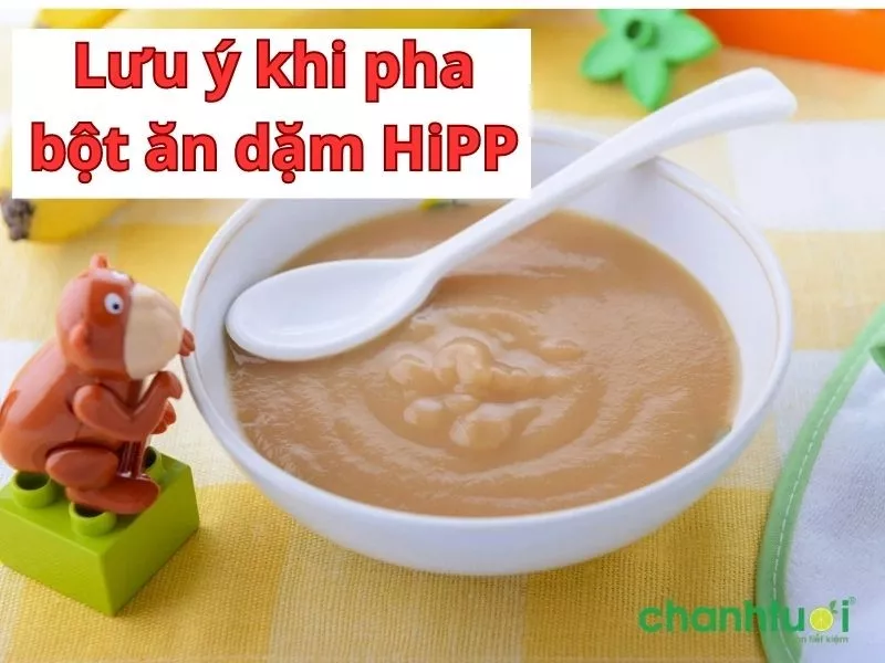 Lưu ý khi pha bột HiPP