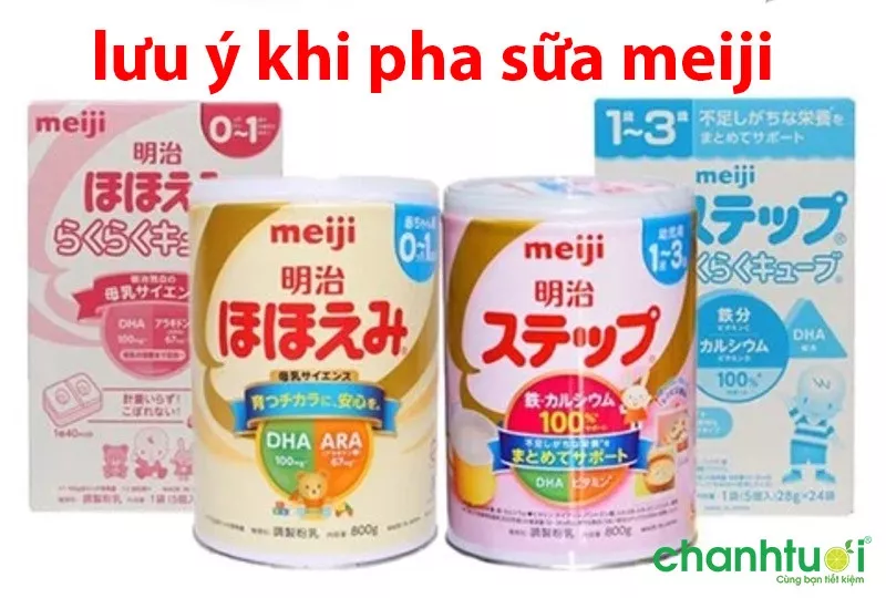 Lưu ý khi pha sữa