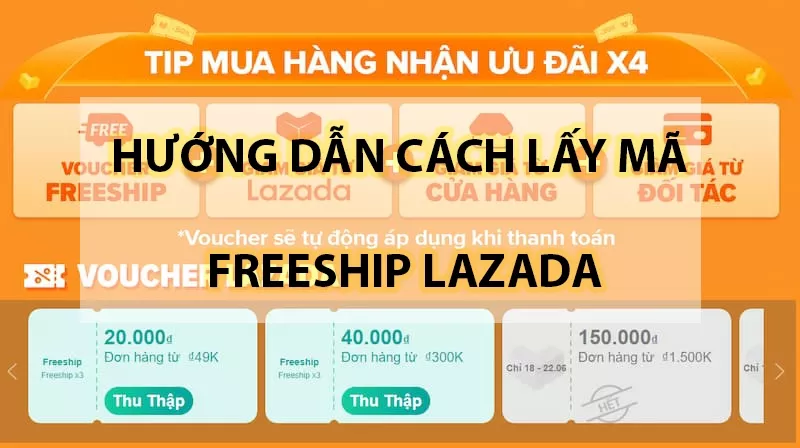 Mã miễn phí vận chuyển Lazada