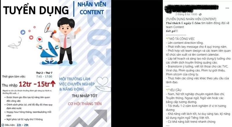 Mẫu content STT tuyển dụng bắt trendy “Gét gô” Tik Tok