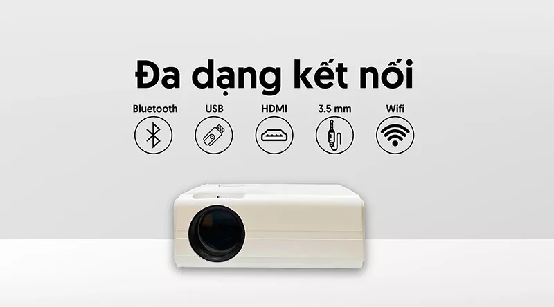 máy chiếu beecube x1 kết nối