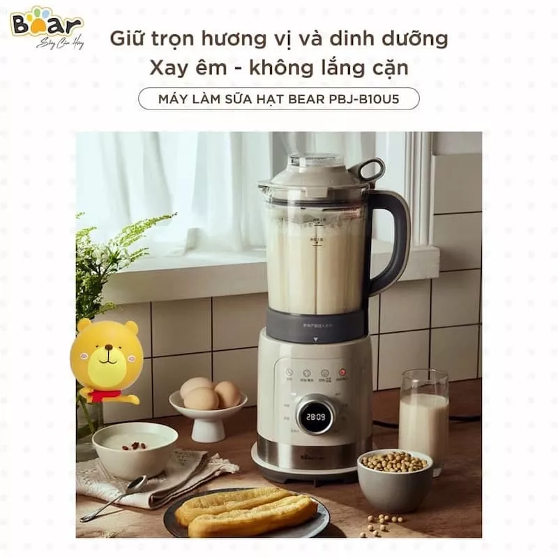 Máy làm sữa hạt Bear đa năng