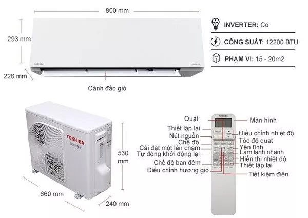 Máy lạnh Toshiba RAS-H13E2KCVG-V