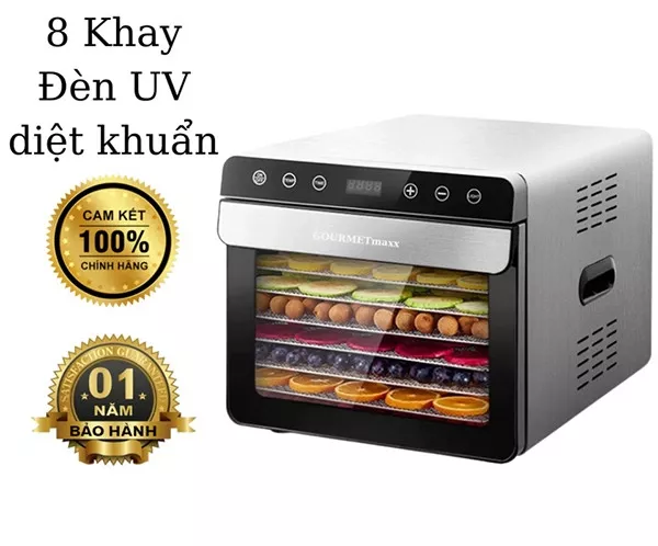 Máy sấy thực phẩm Gourmetmaxx 8 khay