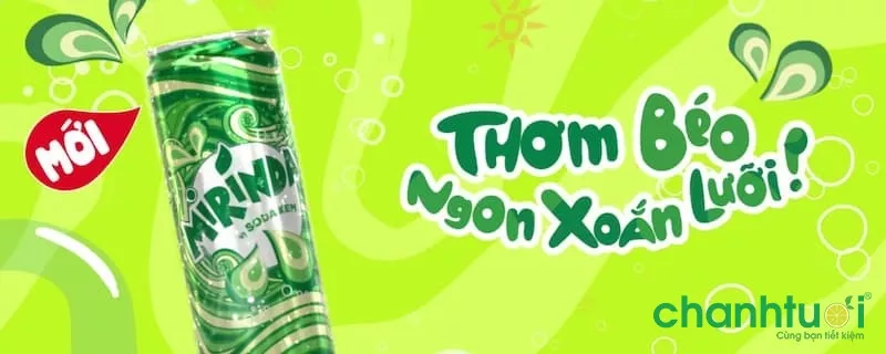 Mirinda Soda Kem - lốc 6 lon 320ml