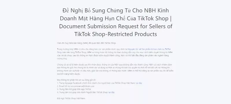 Mô tả ảnh: Điền form đăng ký sản phẩm hạn chế