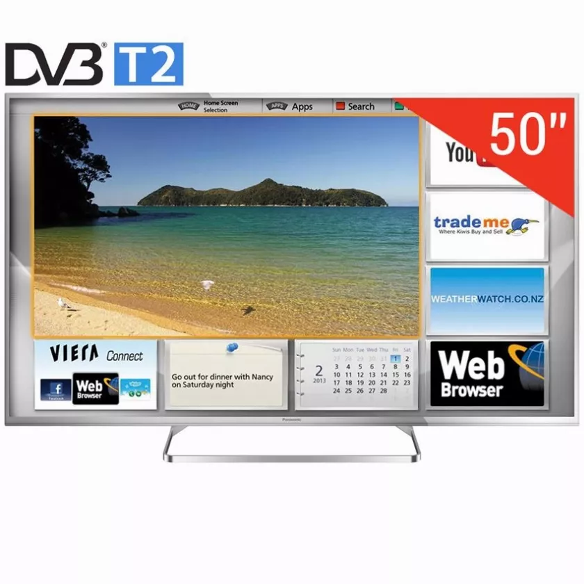 Mô tả ảnh: Tivi Panasonic tích hợp DVB T2.