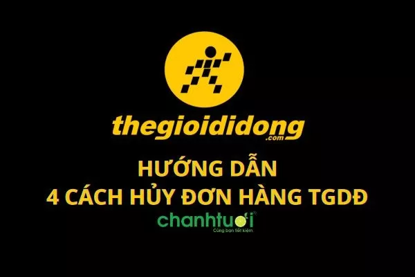 Mô tả quy trình hủy đơn hàng trên website Thế Giới Di Động