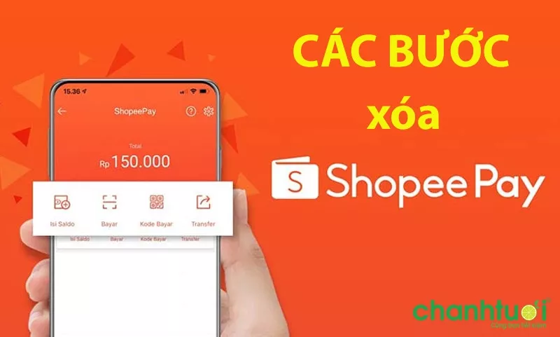 Mô tả quy trình xóa ShopeePay