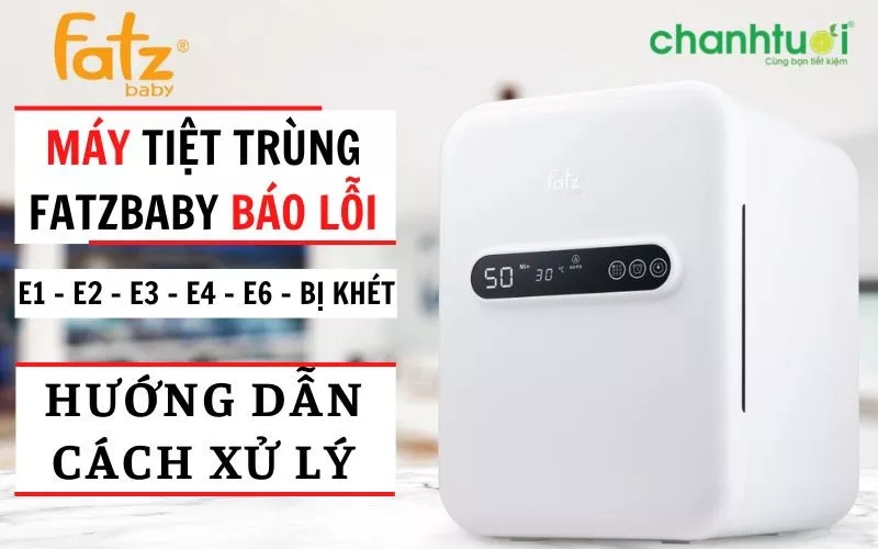 Một số lỗi thường gặp ở máy tiệt trùng UV Fatzbaby