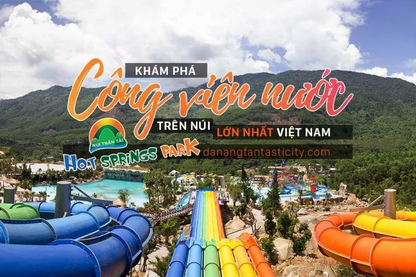 Ngao du tắm suối khoáng Núi Thần Tài tại Công viên nước nóng Thần Tài