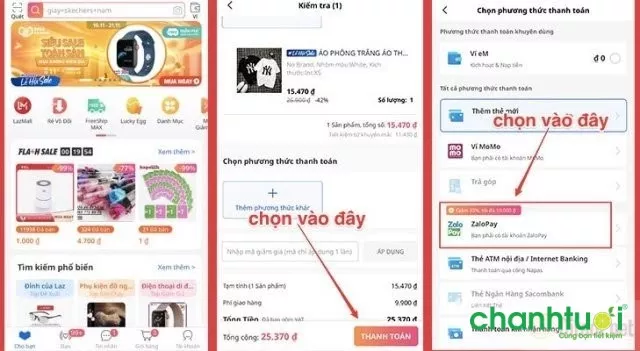 Người dùng nhập thông tin để liên kết ZaloPay với Lazada