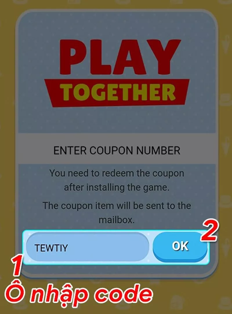 Nhập giftcode Play Together VNG trên iOS