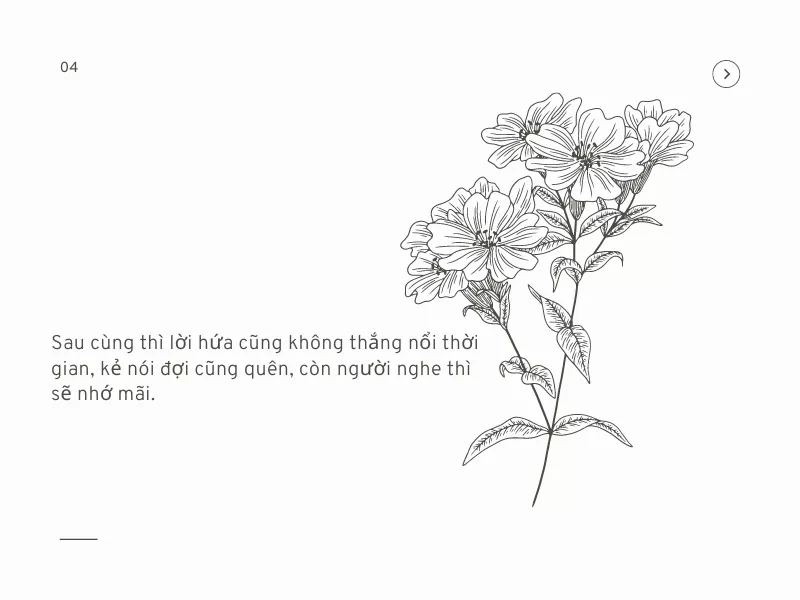 Những lời hứa trong tình yêu