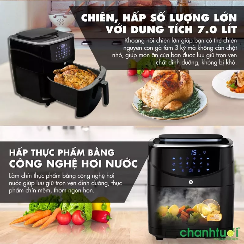 Nồi chiên hơi nước Mishio MK302