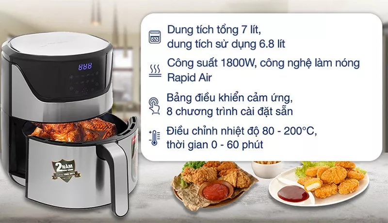 Nồi chiên không dầu Magic 7 lít Eco AC-122