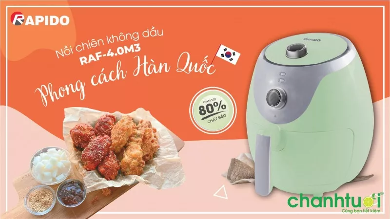 Nồi chiên không dầu Rapido RAF4.0M3