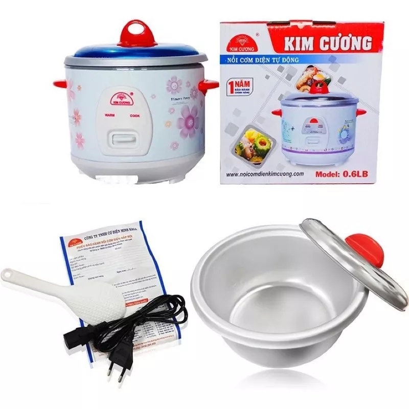 Nồi cơm điện mini Kim Cương 0.6L