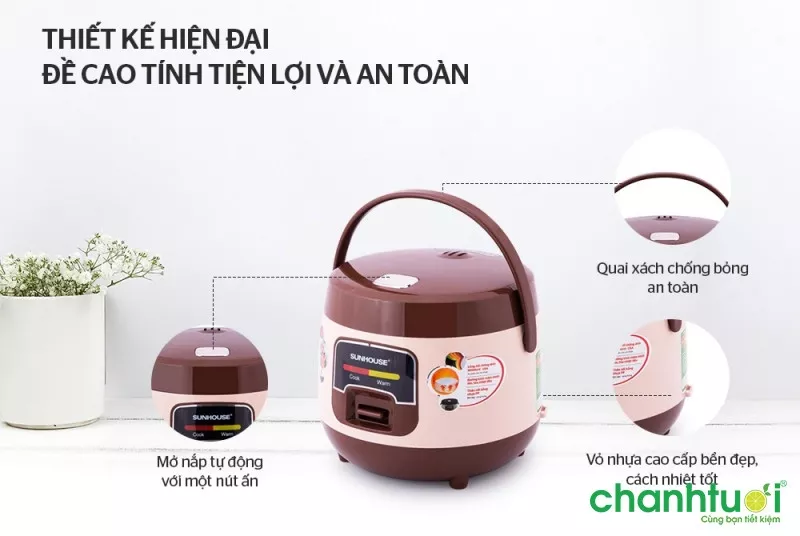 Nồi Cơm Điện Sunhouse SHD8208C