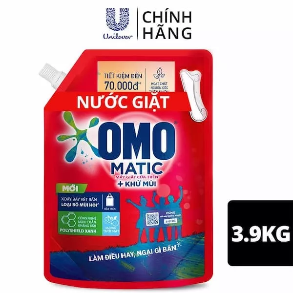 Nước giặt Omo sạch bẩn khử mùi