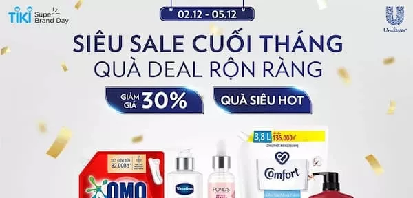 Nước giặt Omo trên Tiki