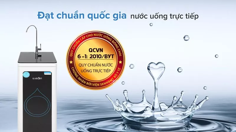 Nước lọc Karofi đạt chuẩn quốc gia