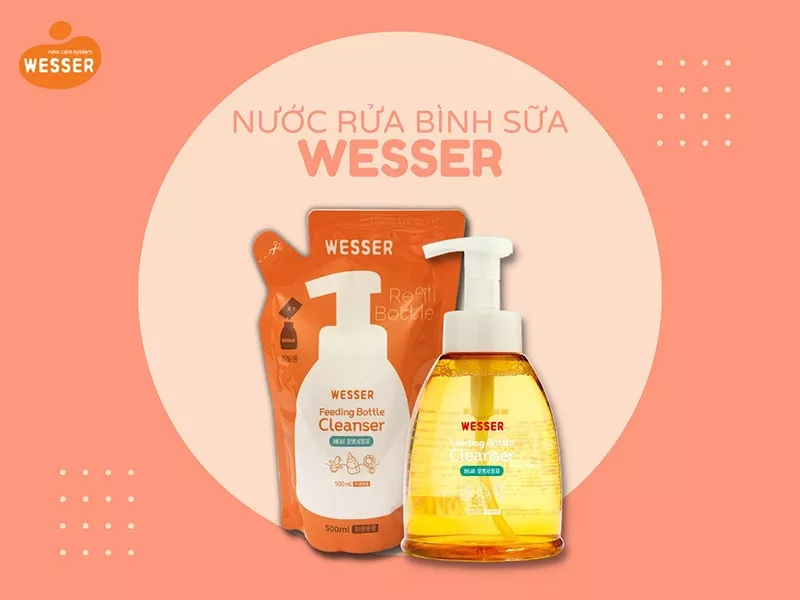 Nước rửa bình sữa Wesser