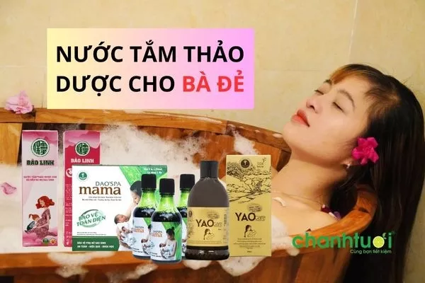 Nước tắm thảo dược cho mẹ sau sinh