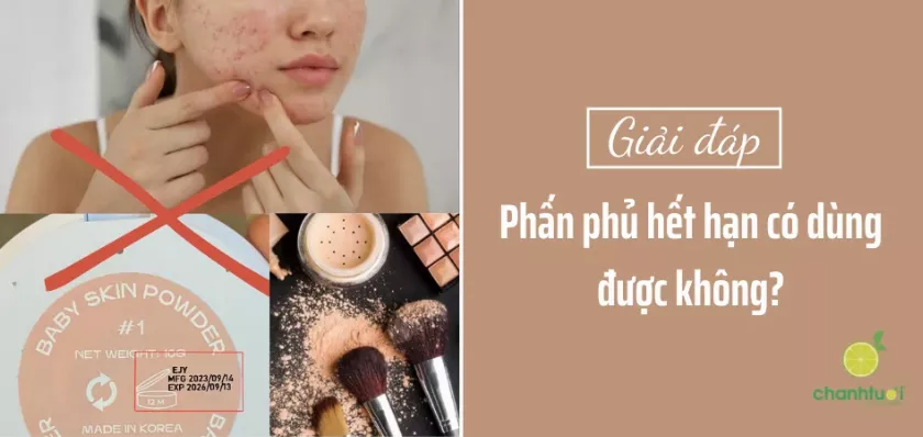 Phấn phủ hết hạn có dùng được không? Sử dụng có sao không?