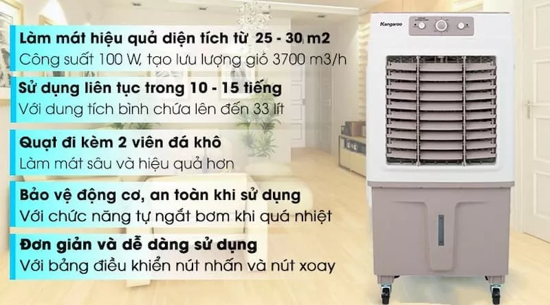 Quạt điều hoà Kangaroo KG50F62