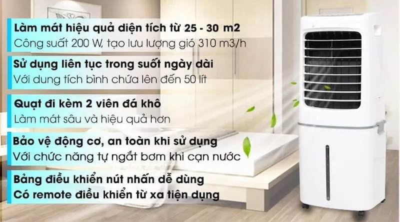 Quạt điều hòa Midea AC200-17JR