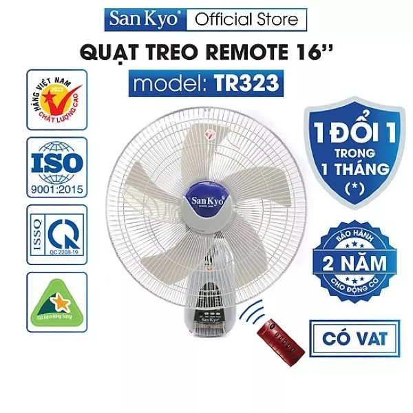 Quạt Treo Tường Sankyo TR323