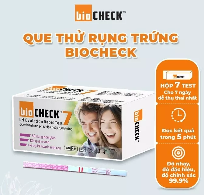 Que Thử Rụng Trứng BioCheck Test