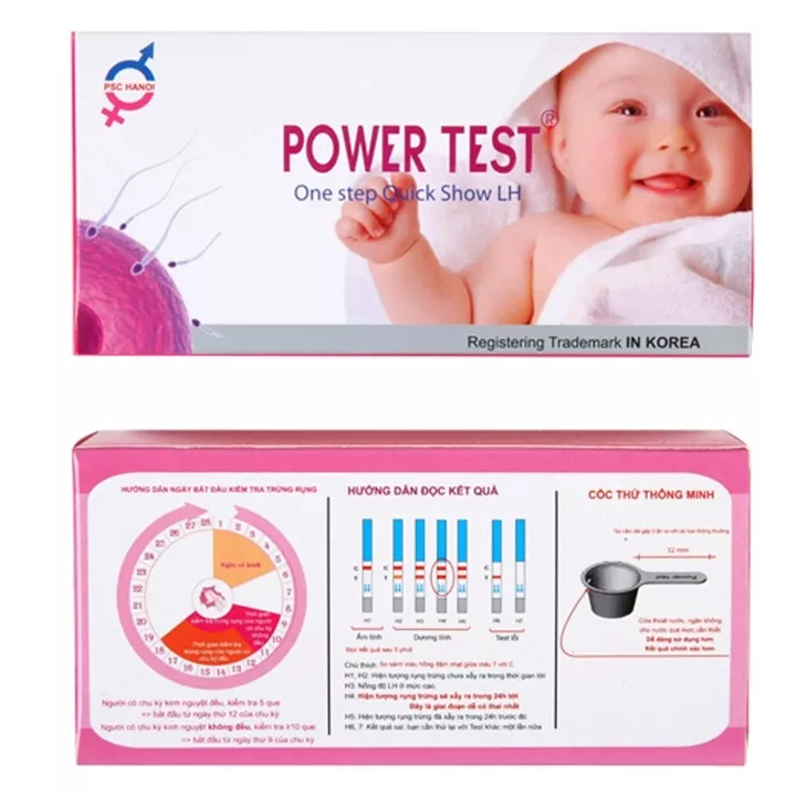 Que thử rụng trứng Power Test