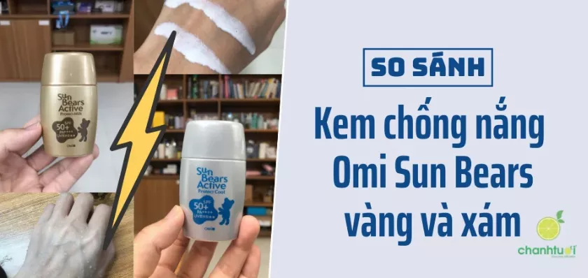 Review so sánh 2 kem chống nắng Omi Sun Bears bản mới: Nên dùng loại nào?