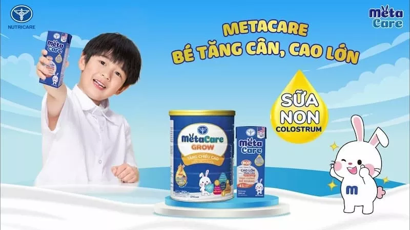 Review sữa bột & sữa pha sẵn Metacare bé tăng cân, cao lớn