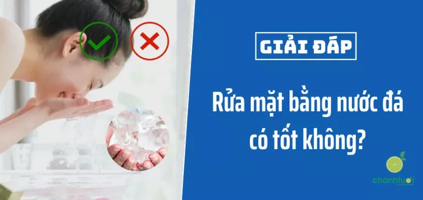 Rửa mặt bằng đá lạnh