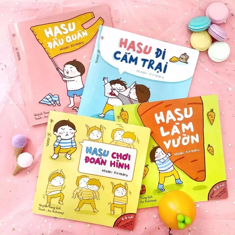 Sách ehon cho bé Hasu làm vườn