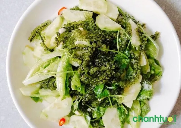 Salad cải caron rong nho