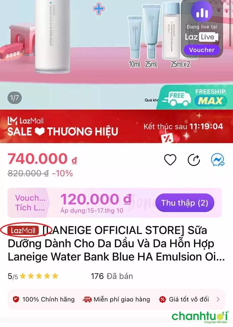 sản phẩm lazada mall là gì