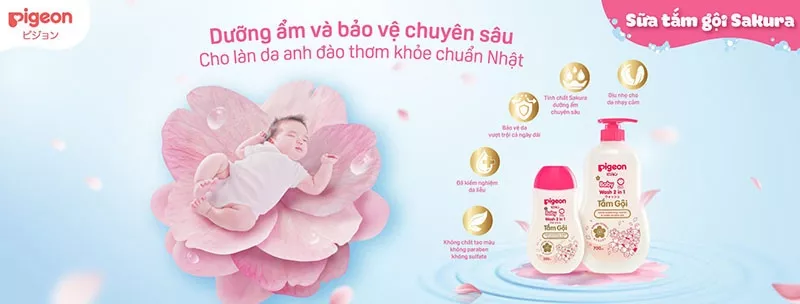 Sản phẩm sữa tắm Pigeon Sakura