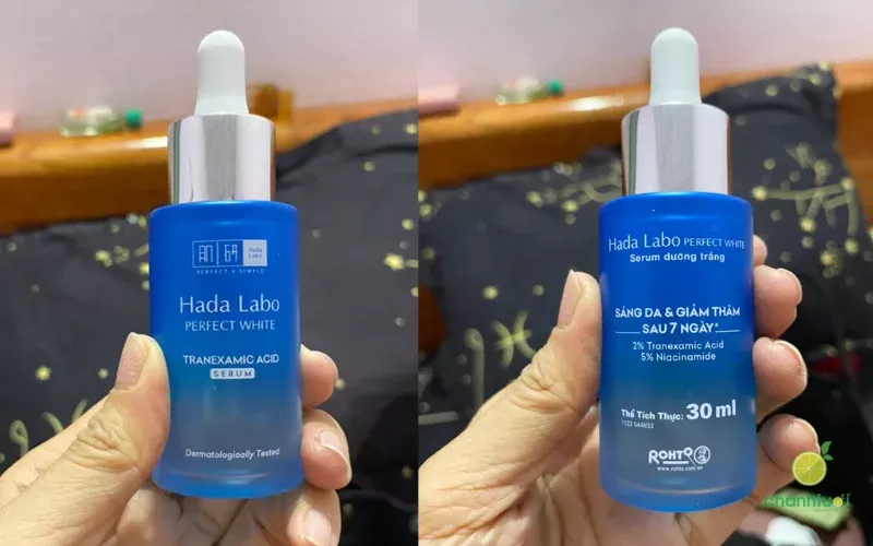 serum dưỡng trắng da hada labo thiết kế