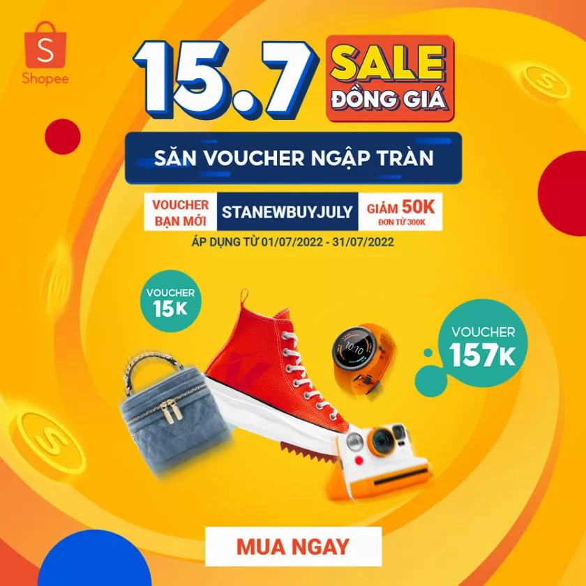 Shopee 15.7 ưu đãi ngập tràn, cơ hội trúng tới 30 Iphone