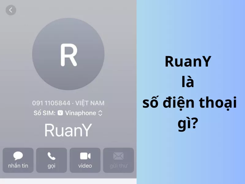 Số điện thoại hiển thị RuanY