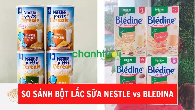 So sánh Bledina và Nestle